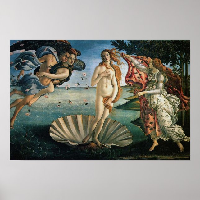 Botticellis Venus födelse Poster (Framsidan)