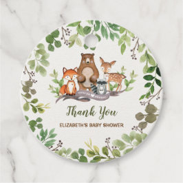 Bottland Forest Animals Birthday Shower Gåvor Etiketter