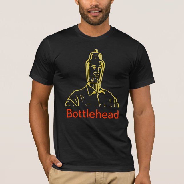 Bottlehead skrivev ut T-tröja T Shirt (Framsida)