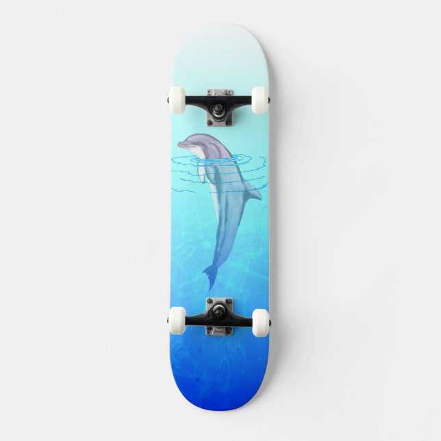 Bottlenosedelfin Skateboard Bräda 19,5 Cm (Framsida)