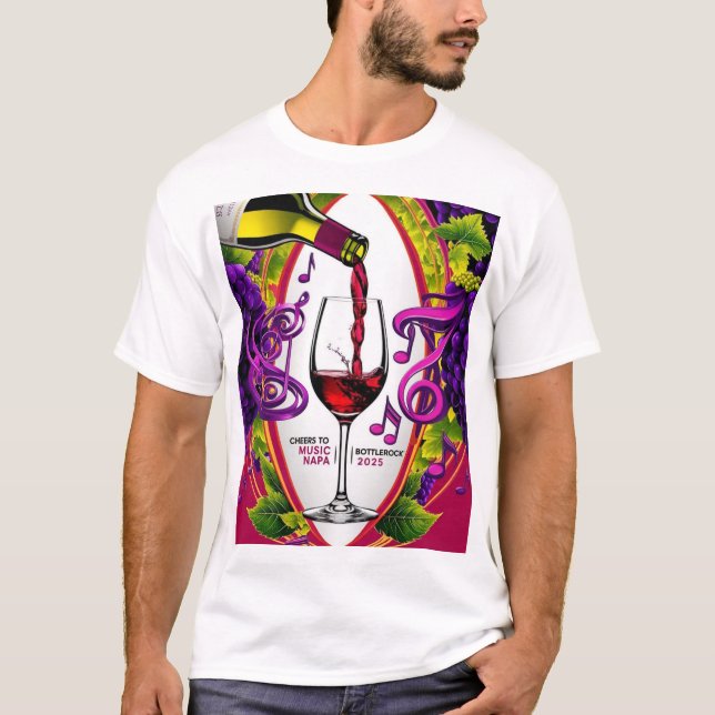 BottleRock 2025 Unisex Soft Cotton Festival Shirt T Shirt (Framsida)