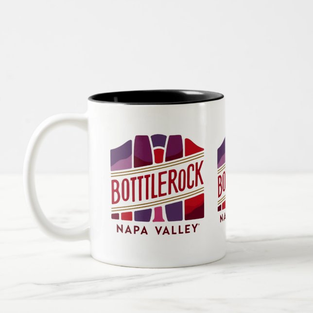 BottleRock Napa Valley Tvåtons Kaffemugg | Musik (Vänster)