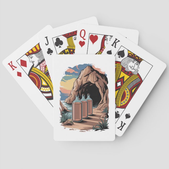 Bottles Near A Cave Entrance  Casinokort (Baksidan)