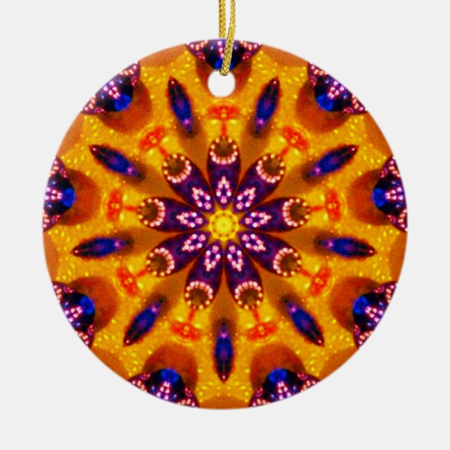 Bottletops Kalejdoskop ~ Julgransprydnad Keramik (Framsidan)