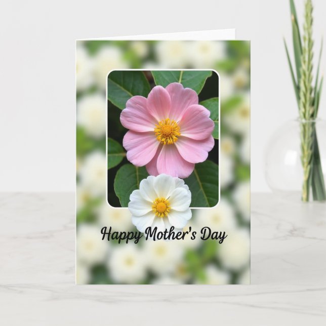 Bottna blommor morsdags kort (Framsida)