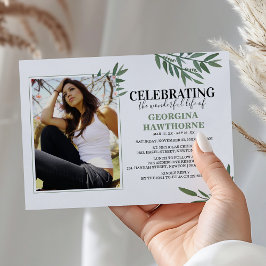 Bottniskt akvarell minnesfoto inbjudan