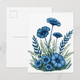Bottniskt blomsterkort vykort