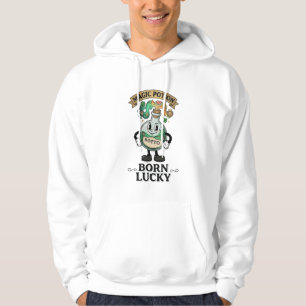 Botto Born Lucky Magisk Trolldrycksflaska Retro Te Hoodie