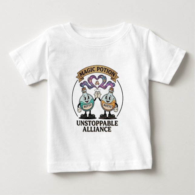 Botto Brand Unstoppable Alliance Retro Magic Potio T Shirt (Framsida)