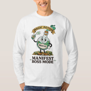Botto Manifest Boss Mode Retro 1930-tals Tecknad D T Shirt