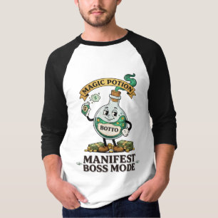 Botto Manifest Boss Mode Retro 1930-tals Tecknad D T Shirt
