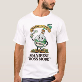 Botto Manifest Boss Mode Retro 1930s Cartoon Potio T Shirt