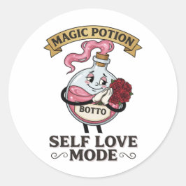 Botto Self Love Mode Vintage Magic Potion A Runt Klistermärke