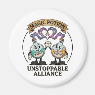 Botto Varumärke Ostoppbara Allians Retro Magi Dryc Magnet