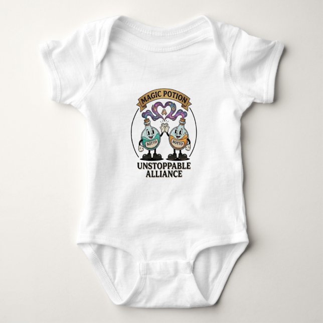 Botto Varumärke Ostoppbara Allians Retro Magi Dryc T Shirt (Framsida)