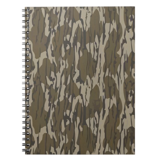 Bottom Lands Camo för manlig jaktkläder och utrust Anteckningsbok (Framsidan)