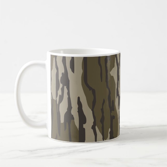 Bottom Lands Camo för manlig jaktkläder och utrust Kaffemugg (Vänster)