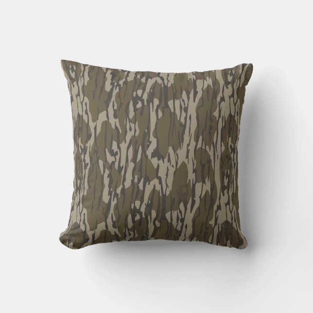 Bottom Lands Camo för manlig jaktkläder och utrust Kudde (Framsida)