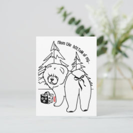 BOTTOM OF MY HEART chow holiday Vykort