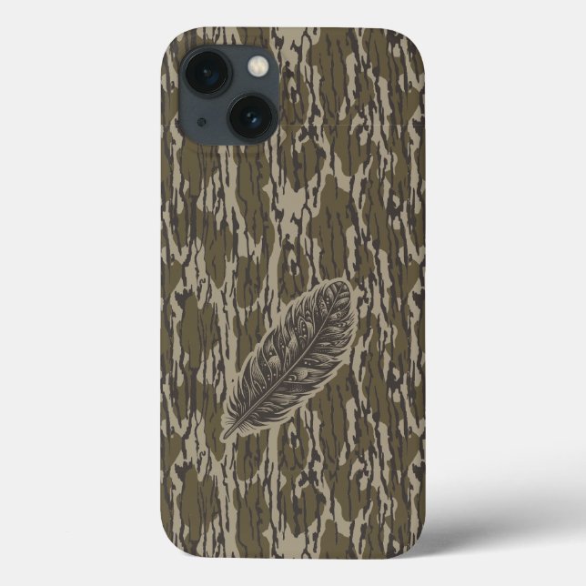Bottomland Camo Turkey Feather (Baksida)