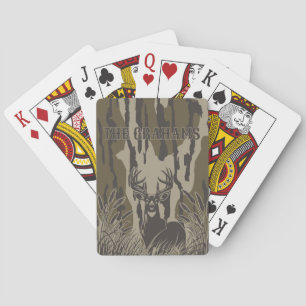 Bottomland camo whitetail hjort buck (jaktkamera) casinokort