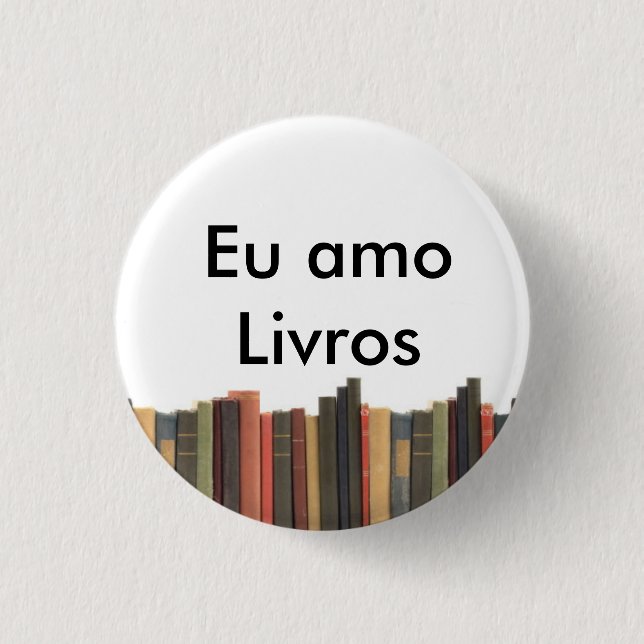 Botton Eu amo Livros Knapp (Framsida)