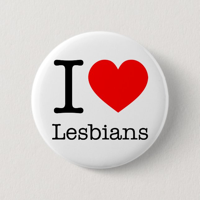 Botton I Love Lesbians Knapp (Framsida)