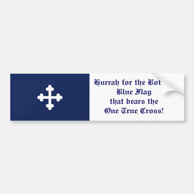 Bottony blåttflagga, Hurrah! Bildekal (Framsidan)