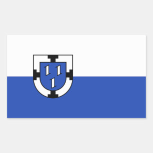 Bottrop stad emblem flagga Tyskland symbol skylt v Rektangulärt Klistermärke