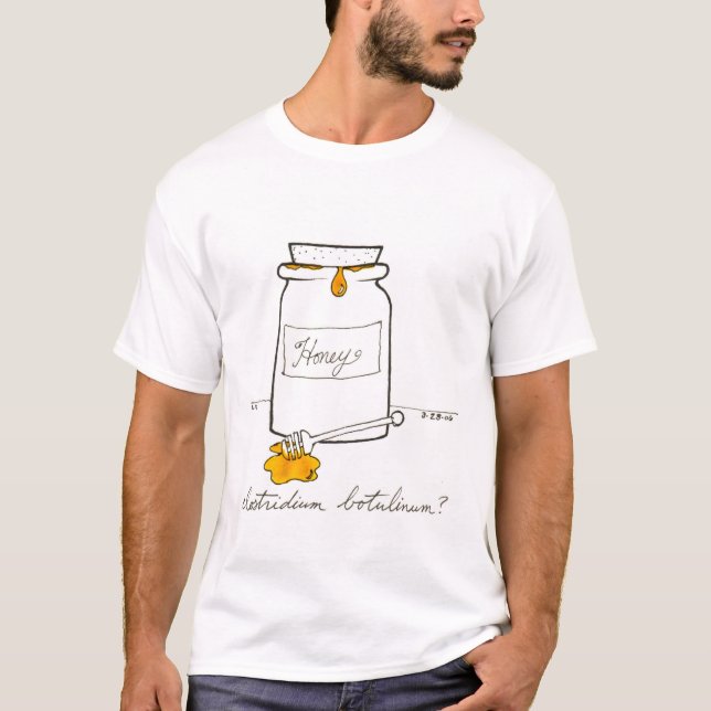 Botulinum skjorta för Clostridium Tee Shirt (Framsida)