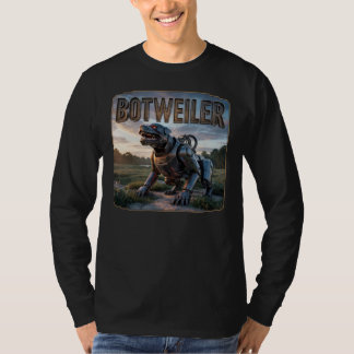 Botweiler Fotografisk – Robot Rottweiler Rolig T Shirt