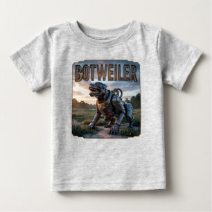 Botweiler Fotografisk – Robot Rottweiler Rolig T Shirt