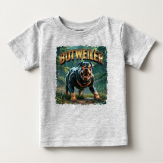 Botweiler-illustration – Robot Rottweiler Rolig T Shirt