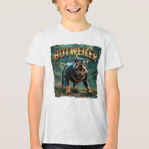 Botweiler-illustration – Rolig Robot Rottweiler T Shirt