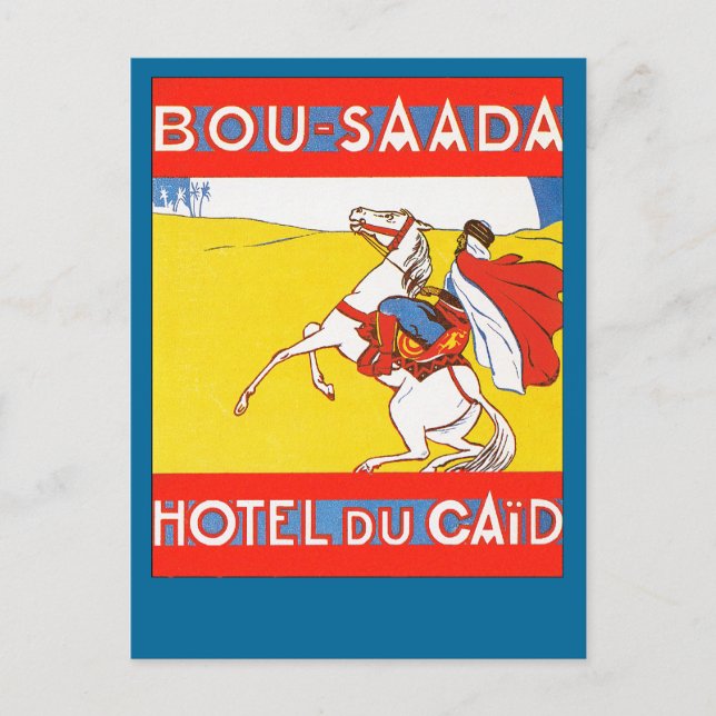 Bou-Saada Hotel Du Caid Vykort (Framsida)