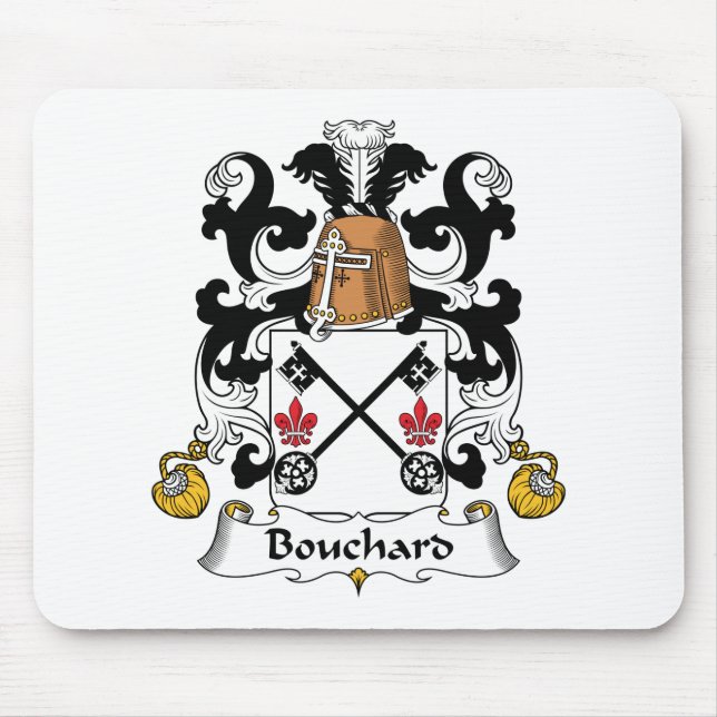 Bouchard familjvapensköld musmatta (Framsidan)