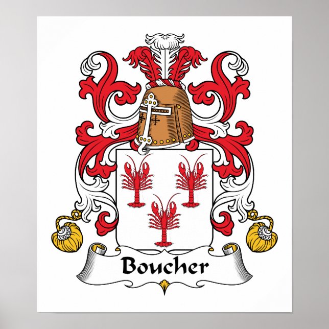 Boucher Family Crest Poster (Framsidan)