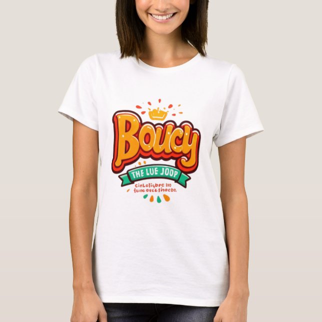 Boucy Krona Roligt T Shirt (Framsida)