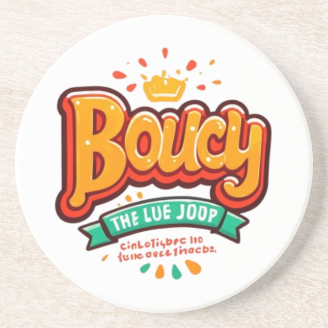 Boucy Krona Roligt Tee Underlägg (Framsidan)
