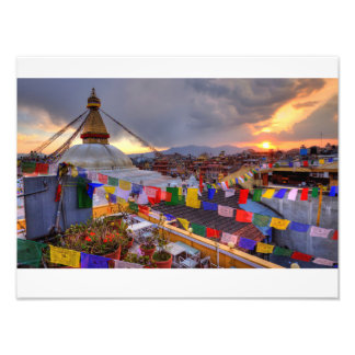 Boudhanath stupa,kathmandu Nepal Fototryck