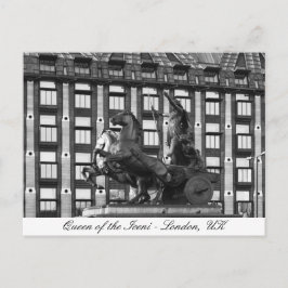 Boudica Statue, Westminster - London, Storbritanni Vykort