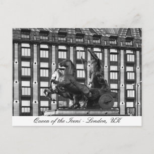Boudica Statue, Westminster - London, Storbritanni Vykort