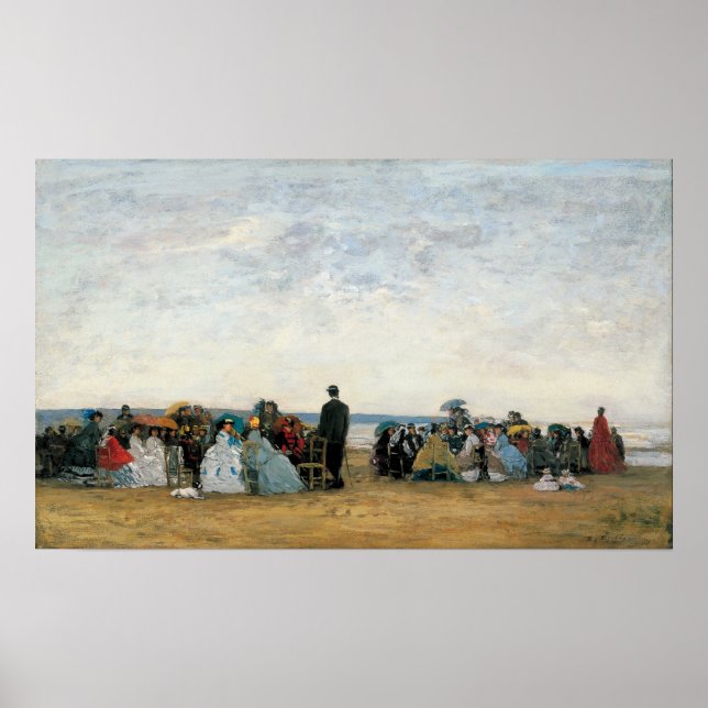 Boudin - Beach Near Trouville Poster (Framsidan)
