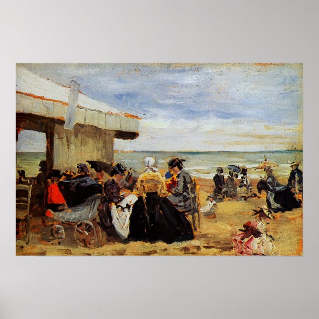 Boudin - Beach Scene Poster (Framsidan)