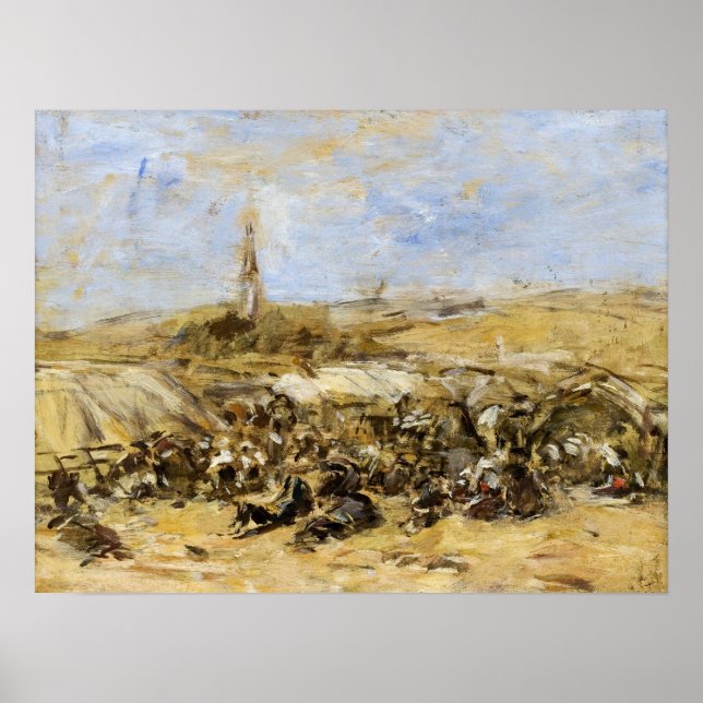 Boudin - benådning av Ste-Anne-La-Palud Poster (Framsidan)