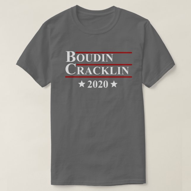 Boudin Cracklin roligtLouisiana Cajun val 2020 T Shirt (Design framsida)