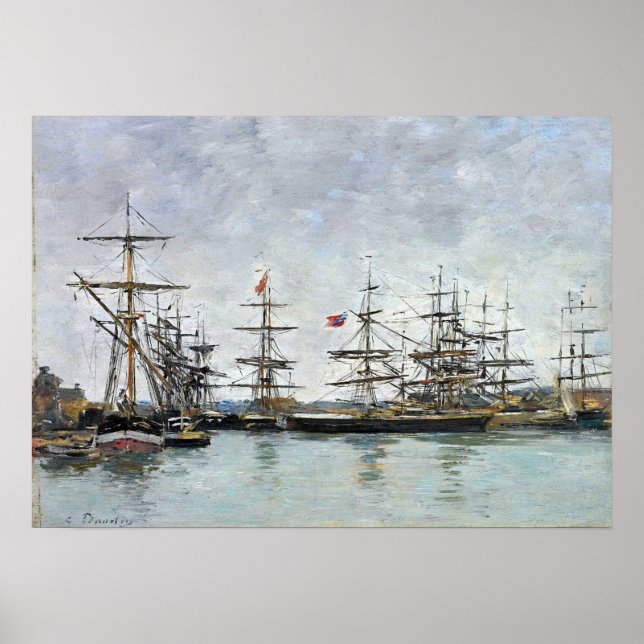 Boudin - Deauville 1880 Poster (Framsidan)