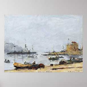Boudin - Hamn Vid Villefranche 1892 Poster