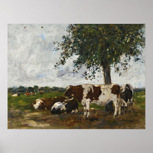 Boudin - Kor på bete Poster (Framsidan)