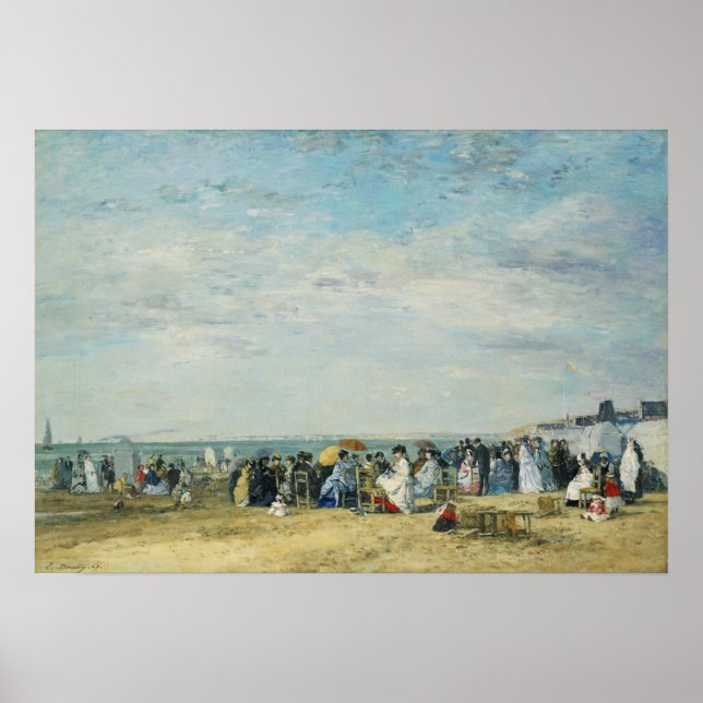 Boudin - trouvillebukten poster (Framsidan)